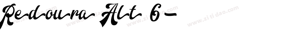 Redoura Alt 6字体转换